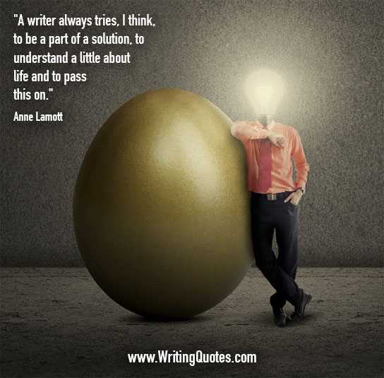 Anne Lamott Quotes – Part Solution – Inspirational Writing Quotes
