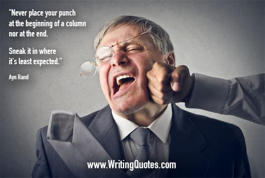Ayn Rand Quotes – Sneak Punch – Famous Quotes About Writing