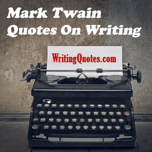 Mark Twain quotes on writing logo