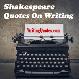 Shakespeare quotes on writing logo