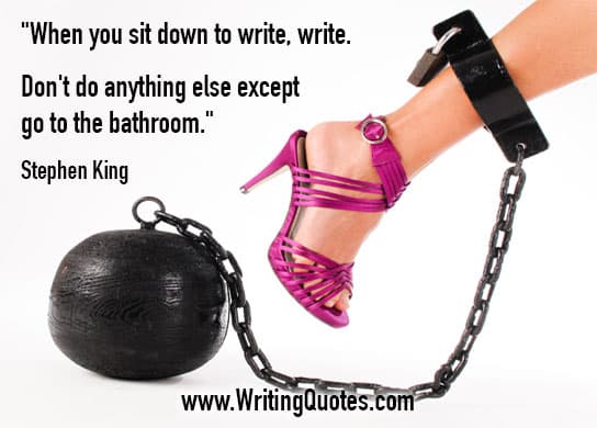 Stephen King Quotes – Except Bathroom – Stephen King Quotes on Writing