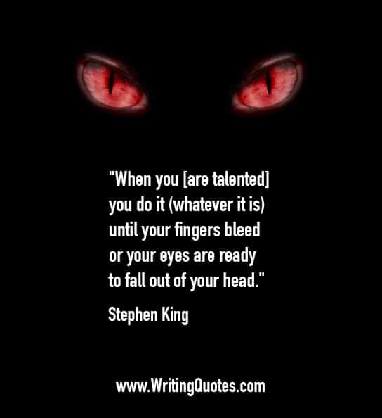 on writing stephen king avoid distractions