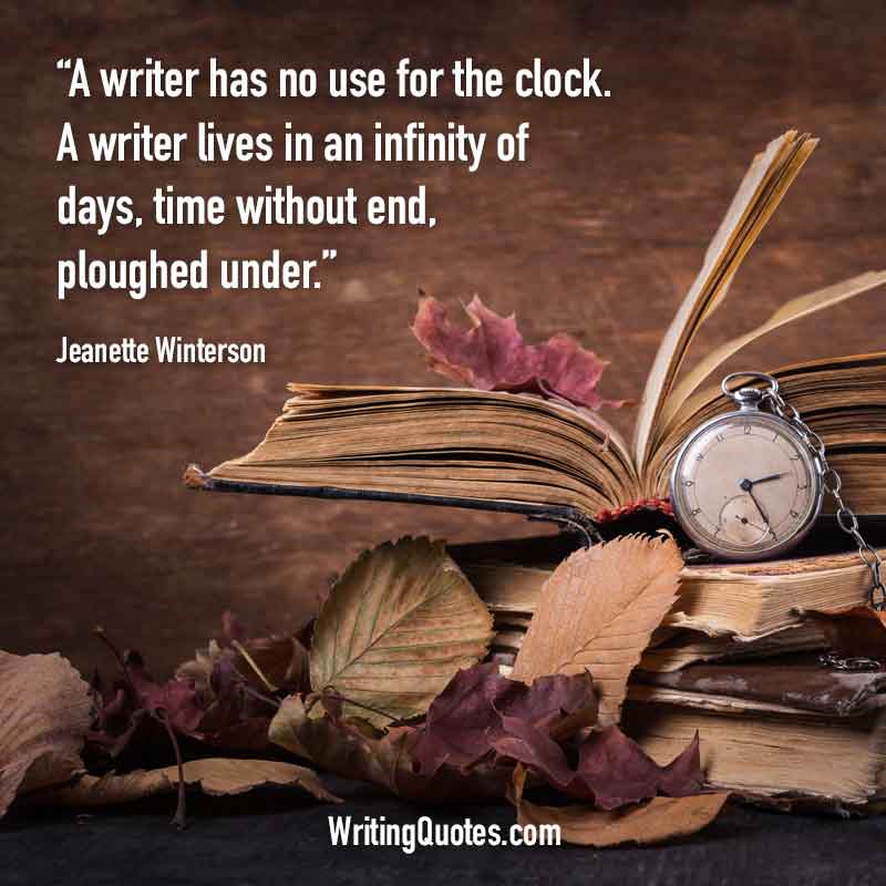 Jeanette Winterson Quotes – Clock Infinity – Writing Quotes